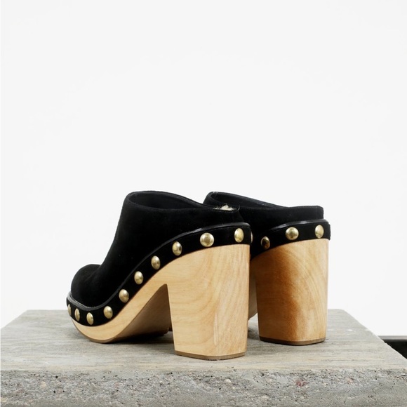 Rachel Comey Black Suede Clogs - Picture 2 of 4